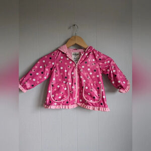 OshKosh Bgosh Polka Dot Ladybug Rain Jacket in‎ Pink size 18mo